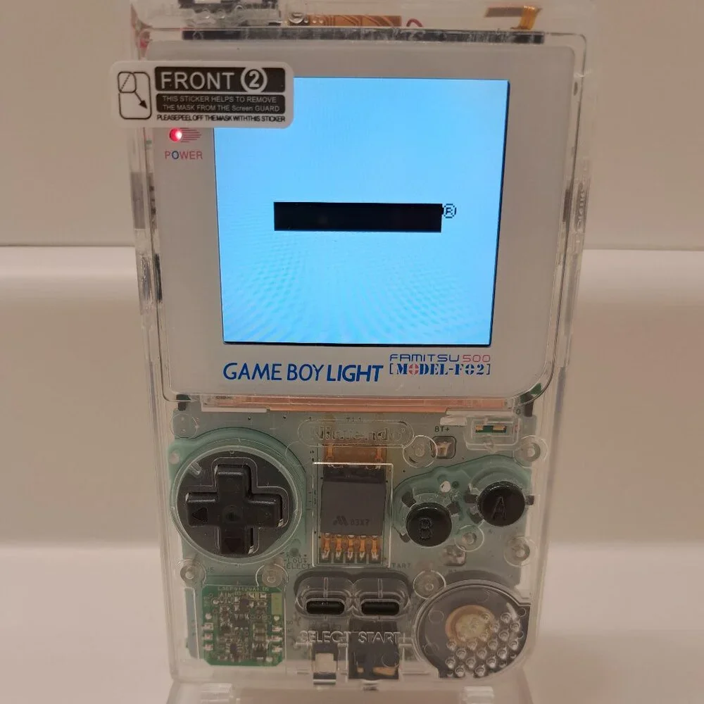 Refurbished to Like New Gameboy Light Backlit Screen Upgraded Clear Color
